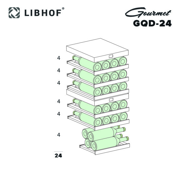 Винный шкаф Libhof GQD-24 Silver
