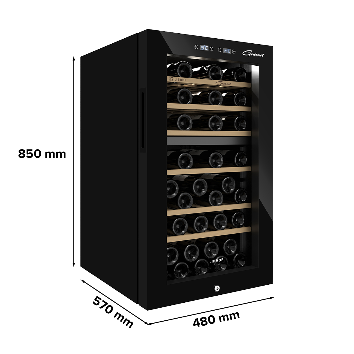 Винный шкаф Libhof Gourmet GMD-54 black Винный шкаф Libhof Gourmet GMD-54 black